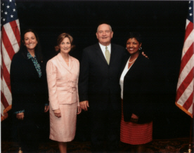 Georgia Gov. and Mrs.Perdue, Maria Zack and client Bettye Davis.